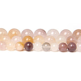 Natural Purple Yellow Violet Lilac Jaspers Stone Beads Round Loose Bead