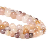 Natural Purple Yellow Violet Lilac Jaspers Stone Beads Round Loose Bead