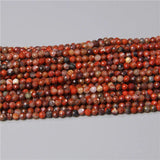 Leopard Skin Jasper Faceted Beads 3-4mm
