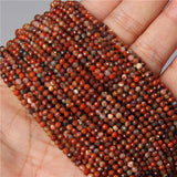 Leopard Skin Jasper Faceted Beads 3-4mm