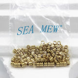 100 PCS Raw Brass Round Spacer Beads for Jewelry Making