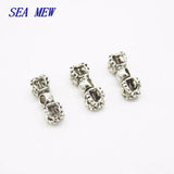 30pcs Tibetan Buddhist Silver Spacer Beads Vajra Pestle/Vajra Bell Charm
