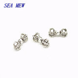 30pcs Tibetan Buddhist Silver Spacer Beads Vajra Pestle/Vajra Bell Charm