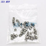 100 PCS Vintage Metal Antique Spacer Beads Nepal Hole Beads For Jewelry Making