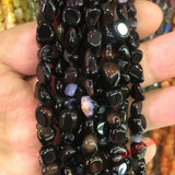 6-8mm Banded Stripe Agate Stone Beads for Jewelry Making