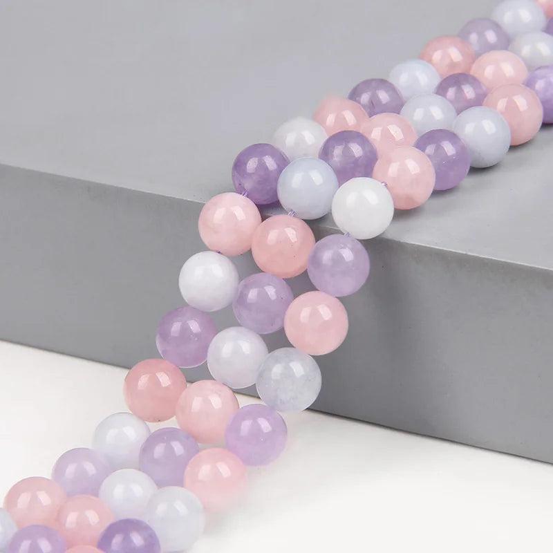 6-10 MM Light Pink Purple Quartz Bead Spacer Stone Beads