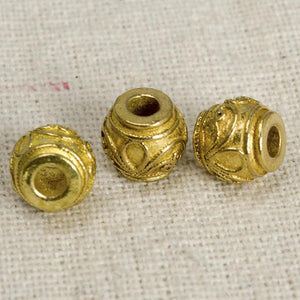 10PCS 8mm*7.5mm Raw Brass Spacer Beads DIY Metal Beads