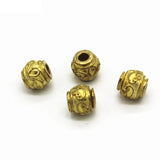 10PCS 8mm*7.5mm Raw Brass Spacer Beads DIY Metal Beads