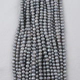 Natural Freshwater Pearl Beads Potato Egg Shaped Near Round Punched Pearls 8-9mm