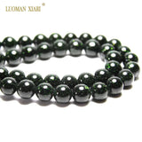 Green Sand Star Stone Beads 4-12mm 15'' Strand