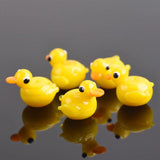 2pcs Duck Shape Lampwork Glass Beads for Jewelry Making