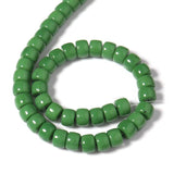 Dark Green Glass Crystal Spacer Beads 8*6mm/60PCS for Diy Jewelry