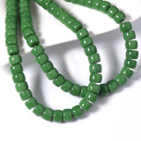 Dark Green Glass Crystal Spacer Beads 8*6mm/60PCS for Diy Jewelry