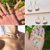 Colorful Glass Seed Beads Spacer Bracelet Beads 20g Bulk for DIY Jewelry Making