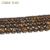 Brown Bronzite Natural Stone Round Beads 4-12mm Strand 15''