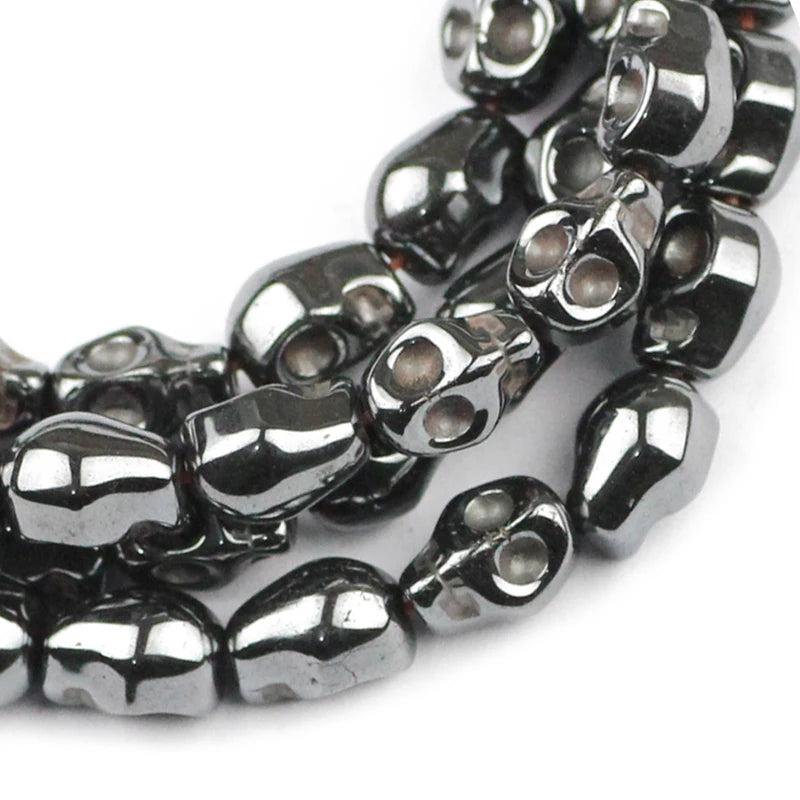Natural Stone Skull Hematite 4/6/8MM Spacer Beads for Jewelry Making