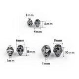 Natural Stone Skull Hematite 4/6/8MM Spacer Beads for Jewelry Making