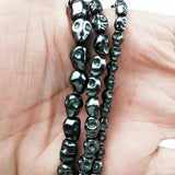 Natural Stone Skull Hematite 4/6/8MM Spacer Beads for Jewelry Making