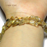 Natural Rutilated Quartz Beads 5-8mm Strand 15''