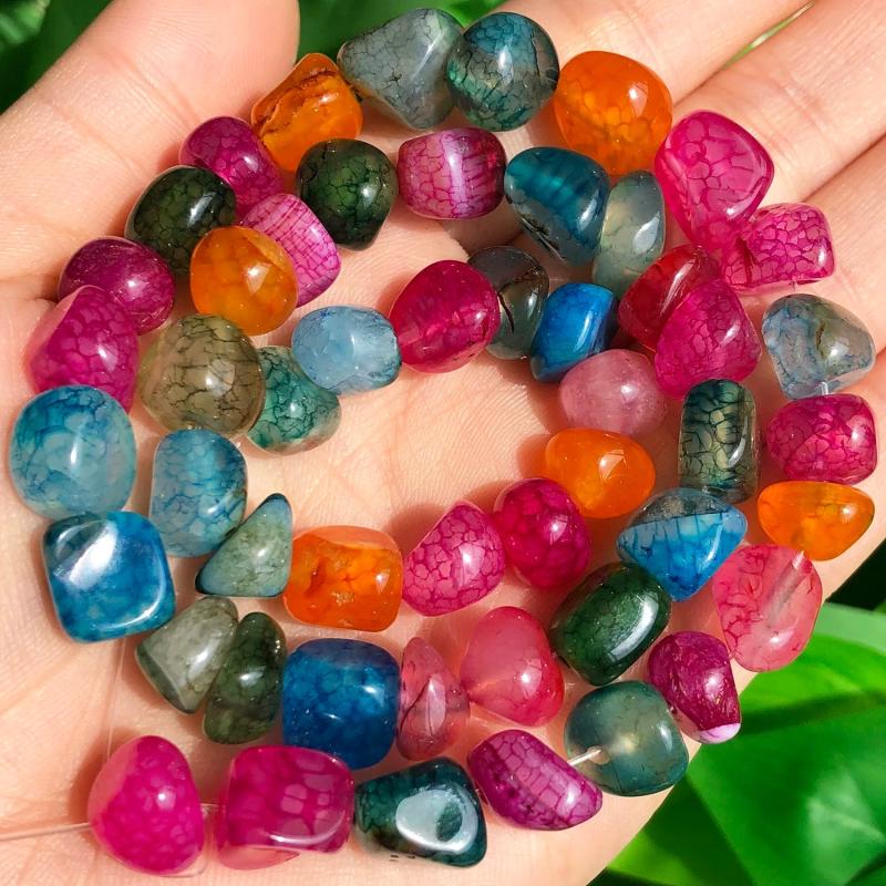 10mm Fire Dragon Veins Agates Beads Jewelry Making DIY Bracelet&Necklace