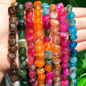 10mm Fire Dragon Veins Agates Beads Jewelry Making DIY Bracelet&Necklace