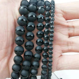 Matte Natural Stone Beads 4/6/8/10MM for Jewelry Making DIY Accessories