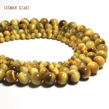 Natural Clod Yellow Tiger Eye Beads 6/8/10/12 MM