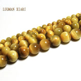 Natural Clod Yellow Tiger Eye Beads 6/8/10/12 MM