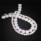 Heart Charms Shell Beads for DIY Jewelry Making