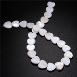 Heart Charms Shell Beads for DIY Jewelry Making