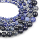Sodalite Round Loose Beads for DIY Jewelry Making 4/6/8/10/12