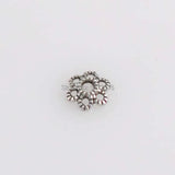 100pcs Tibetan Silver Flower Spacer Beads Caps 6x2mm YTC0031