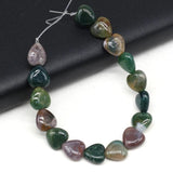14mm Natural Stone Quartz Heart Beads for Women Jewelry Making