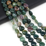 14mm Natural Stone Quartz Heart Beads for Women Jewelry Making