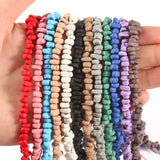 6mm Hematite Stone Multicolor Rubber Loose Round Beads for Jewellery Making