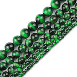 Green Tiger Eye Round Spacer Beads for Jewelry Making 4/6/8/10/12MM