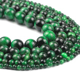 Green Tiger Eye Round Spacer Beads for Jewelry Making 4/6/8/10/12MM