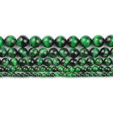 Green Tiger Eye Round Spacer Beads for Jewelry Making 4/6/8/10/12MM