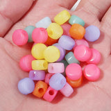 100PCS Mixed Plastic Jelly Flat Beads for Jewelry Making