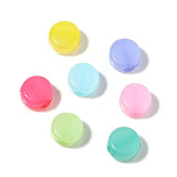 100PCS Mixed Plastic Jelly Flat Beads for Jewelry Making