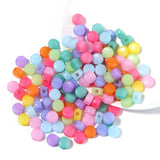 100PCS Mixed Plastic Jelly Flat Beads for Jewelry Making