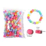 100PCS Mixed Plastic Jelly Flat Beads for Jewelry Making
