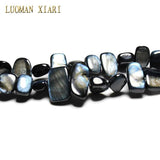 Irregular Dyed Natural Shell Stone Beads 34'' Strand DIY Jewelry Making