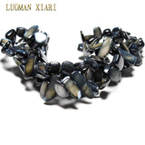 Irregular Dyed Natural Shell Stone Beads 34'' Strand DIY Jewelry Making