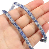 Matte Howlite Jasper Agate Tube Column Loose Beads 15''
