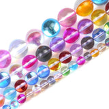 MoonStone Glitter Beads Round Loose Beads 6/8/10/12mm