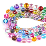 MoonStone Glitter Beads Round Loose Beads 6/8/10/12mm
