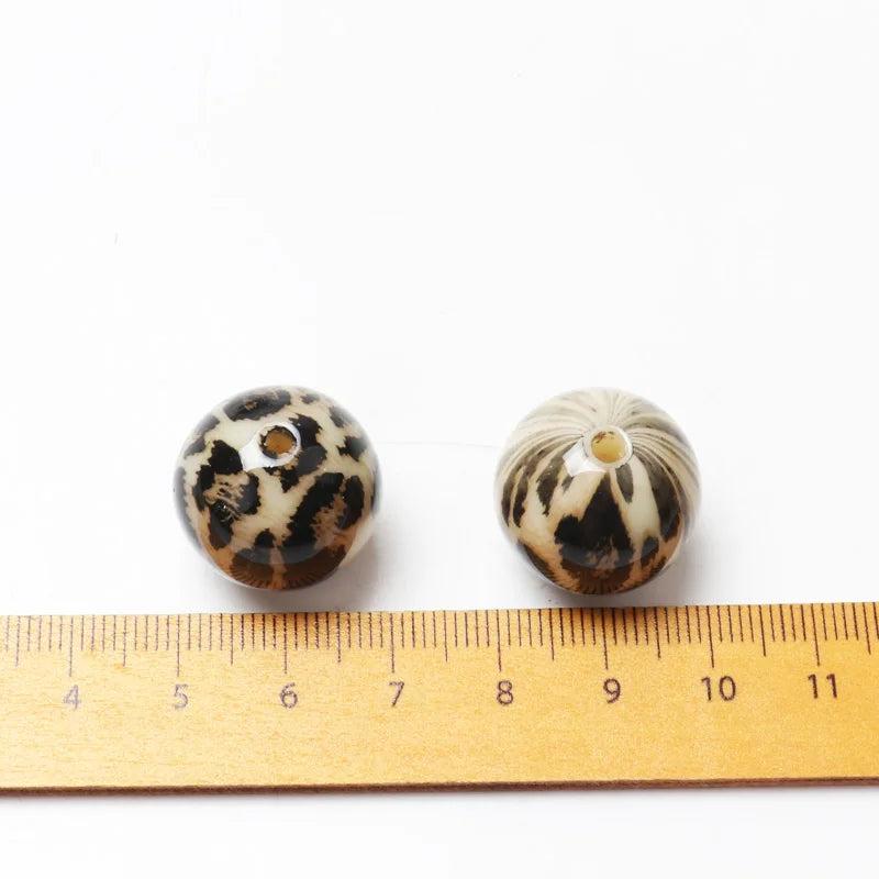 Mixed 20mm Acrylic Beads Round Loose Spaced Beads DIY Crafts