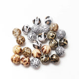 Mixed 20mm Acrylic Beads Round Loose Spaced Beads DIY Crafts