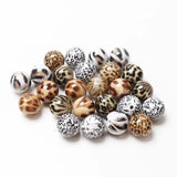 Mixed 20mm Acrylic Beads Round Loose Spaced Beads DIY Crafts